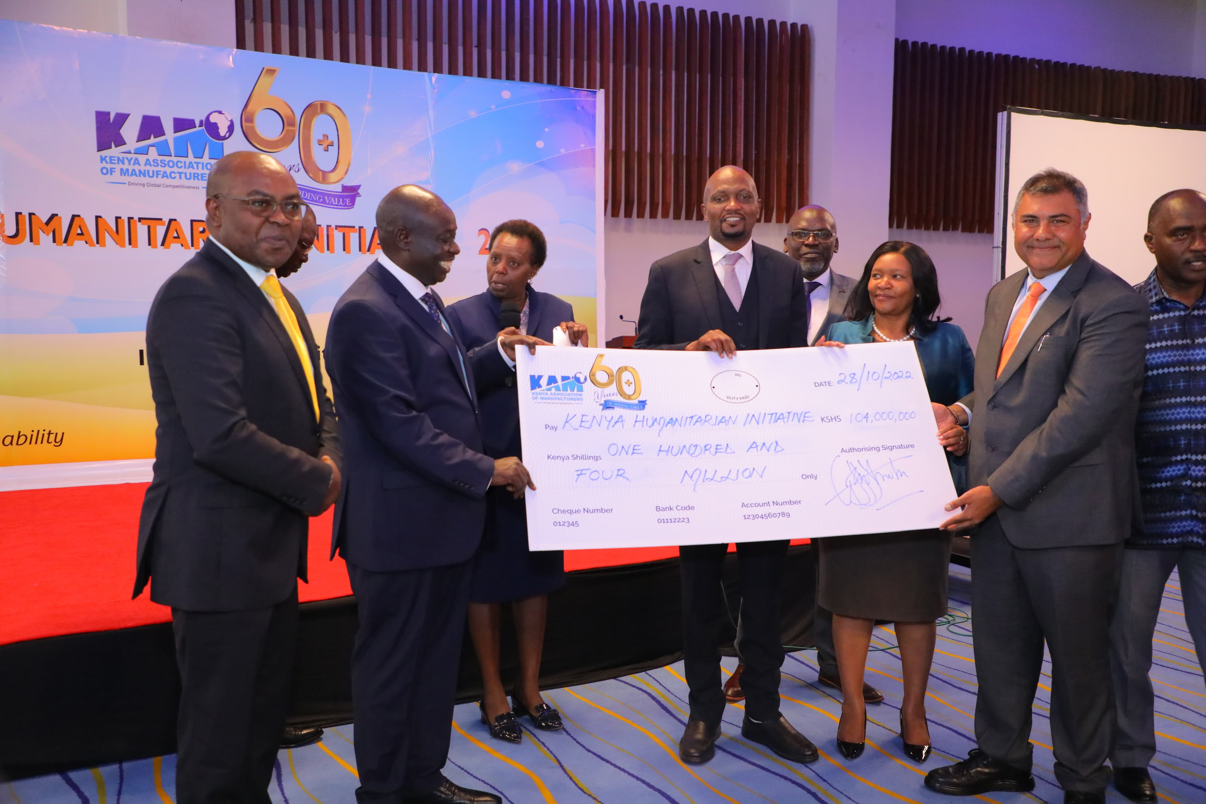 KSh 104 Million Donation for Drought Relief